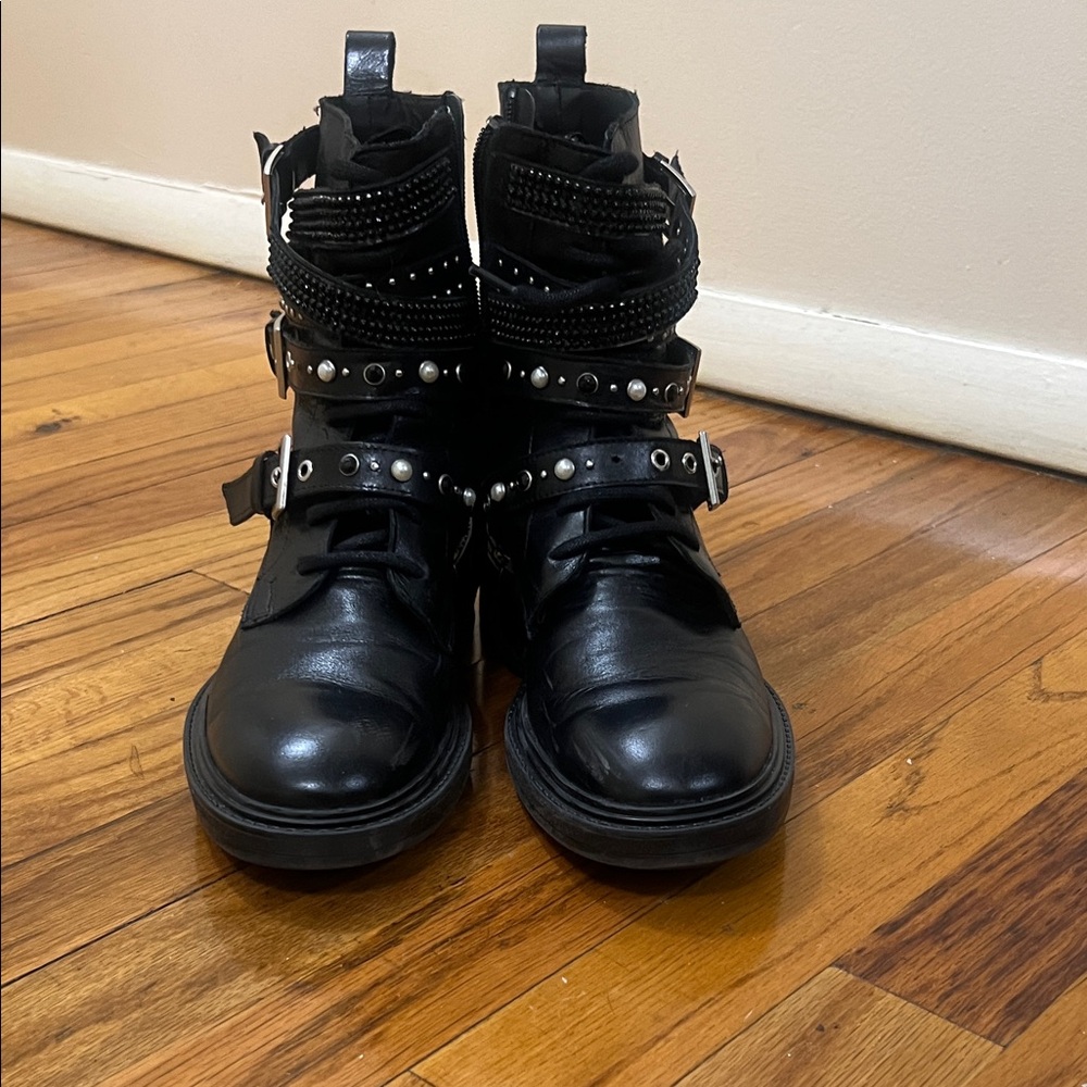 Zara Moto Boots - Size 39